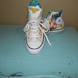 Converse All Star Chuck Taylor Women Size 8 Men 5 Wonder Women High Top Shoes